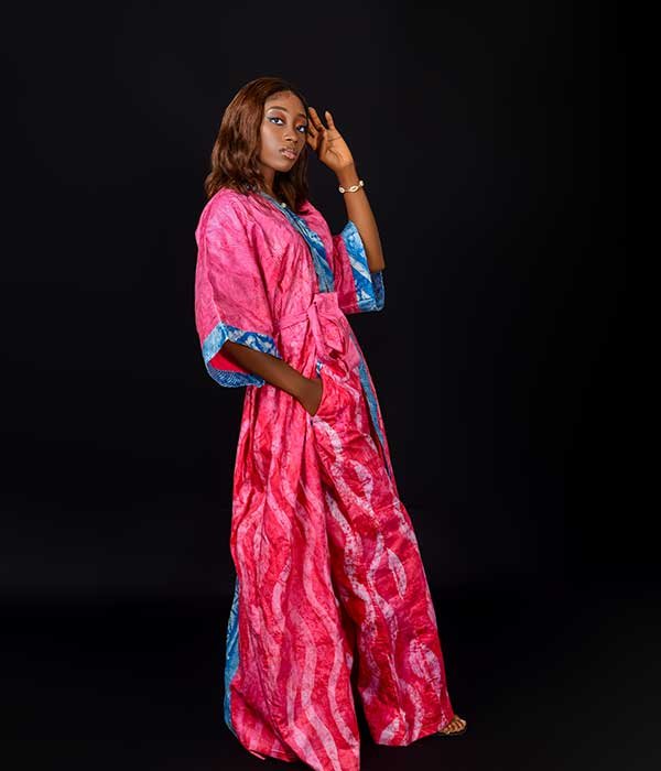 Izzy Pink&Blue Kimono Jacket